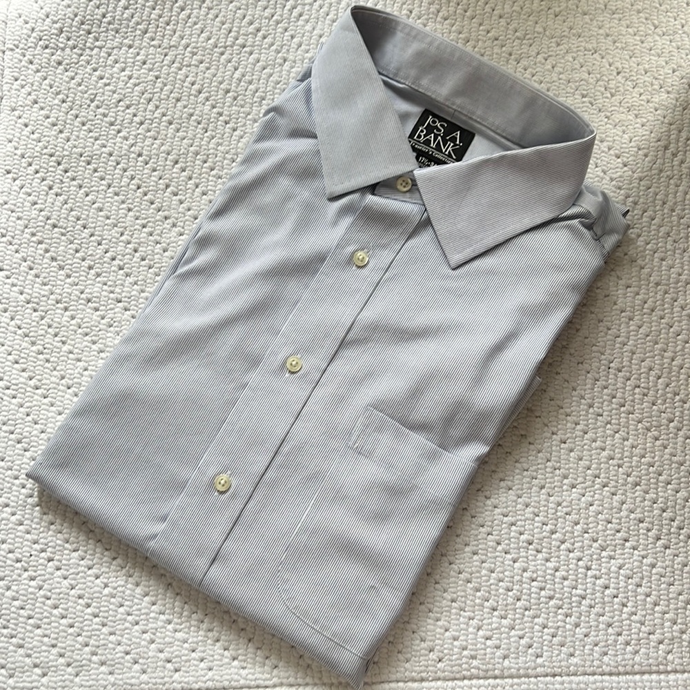 NWOT Jos. A. Bank Traveler’s Collection dress shirt, 17 1/2 - 34, button down